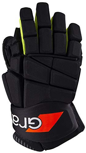 GRAYS Linestopper Hockey-Handschuh – Schwarz & Neongelb – Neu für 2020/2021 (S/LH)