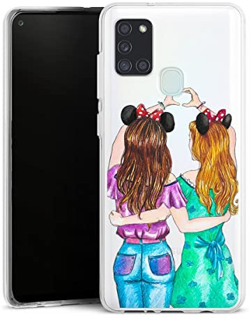 DeinDesign Silikon Hülle kompatibel mit Samsung Galaxy A21s Case transparent Handyhülle BFF Mode transparent