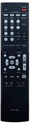 RC-1196 Replaced Remote fit for Denon AV Surround Receiver AVR-X520BT AVR-S500BT AVR-S510 AVR-S510BT AVR-X510BT 30701017000AD