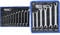 BGS 1214 | Doppel-Ringschlüssel-Satz | 12-tlg. | gekröpft | SW 6 x 7-30 x 32 mm & 1745 | Offener Doppel-Ringschlüssel-Satz | 6-tlg. | SW 8 x 9-18 x 19 mm | inkl. Tetron-Rolltasche | CV-Stahl