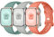 Maledan 3 Pack Straps Compatible with Apple Watch Strap 41mm 40mm 42mm 38mm 44mm 45mm 49mm, Soft Silicone Replacement Band for iWatch Series 9 8 7 6 5 4 3 SE, 38mm/40mm/41mm, Grey/Pinegreen/Coral