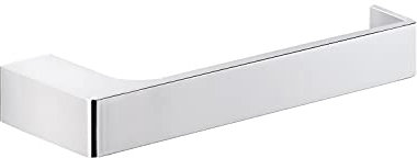 Gedy G-Kuala Lumpur Porta Rotolo Carta igienica, Colore Cromo, Componenti Realizzati in Cromall, Ottone e Vetro, Garanzia 2 Anni, Misure 2,5 x 17,5 x 6,6 CM e Peso 0,272 kg, Design R&S, Cromato, Unica