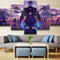 Wondbeau Leinwanddrucke Modulare Wandkunst Wandaufkleber 5 Teiliges Wandbild Druck auf Leinwand Malerei Moderne Abstrakte Poster Mit Rahmen S/75cm×40cm Fate Stay Night,Anime-Poster