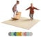 Ehrenkind® Made in Germany Anti-Rutsch Krabbelmatte Oeko-Tex Matten | Spielmatte Baby | Größe 180x180cm BEIGE
