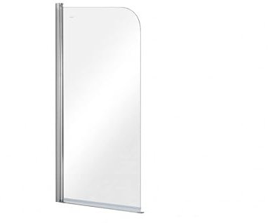 VBChome Faltwand Duschwand 70 x 140cm Chrom Duschabtrennung Spritzschutz Badewannenaufsatz Faltwand für Badewanne Modern Hoche Qualität