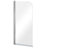 VBChome Faltwand Duschwand 70 x 140cm Chrom Duschabtrennung Spritzschutz Badewannenaufsatz Faltwand für Badewanne Modern Hoche Qualität