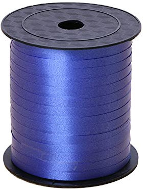 Chexin 500M Geschenkband in Blau, Ringelband, Ballonband, Polyband Deko Band für Geschenkverpackung, Ballonverschlüsse, Geburtstag, Hochzeit, Weihnachten, Basteln, Floristen, Party Deko