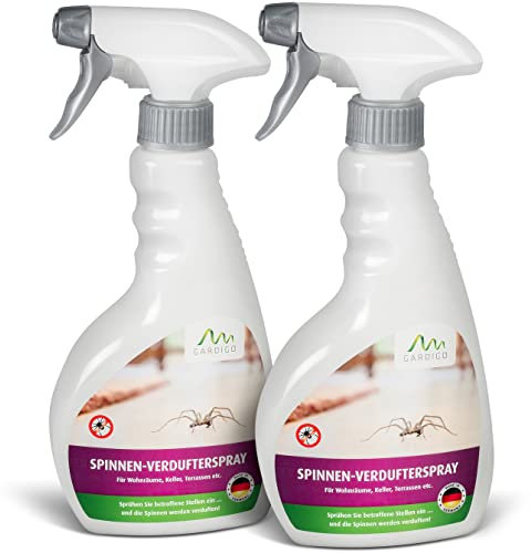 Gardigo Spinnenvertreiber Spinnenspray | Insektenspray zur präventiven Spinnenabwehr | Made in Germany | 1000ml | Eukalyptus-Citriodora-Öl | Spinnen Spray für Küche Schlafzimmer Badezimmer Keller