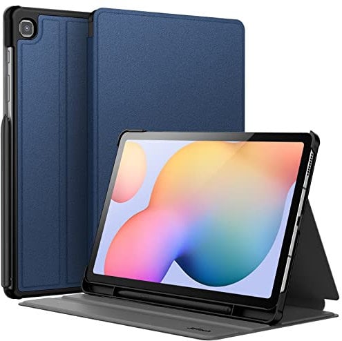 JETech Case for Samsung Galaxy Tab S6 Lite 10.4-Inch 2024/2022/2020 with S Pen Holder, Slim Folio Stand Protective Tablet Cover, Multi-Angle Viewing (Navy)