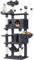 Yaheetech Rascador para Gatos Mascotas con Hamaca Plataforma Cueva Bolas de Juego Canasta 170cm Gris Oscuro