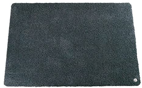 Ha-Ra Innen-Fußmatte Eco Premium Anthrazit I rutschfeste Matte I Nachhaltige Türmatte innen I saugfähiger Fußabstreifer I Schmutzmatte Innenbereich I Fußmatte waschbar in 200 x 90 cm