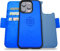 dreem Fibonacci wallet case compatible with iPhone 14 Pro / 2-in-1 shockproof case and detachable vegan leather folio, MagSafe compatible, RFID protection [Ocean]