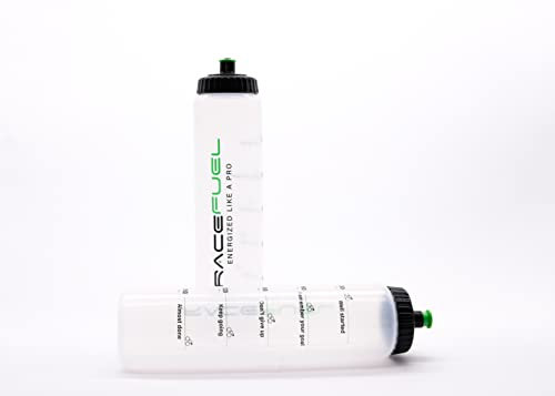 RACEPACE RaceFuel Sport Trinkflasche 1l, Fahrrad Trinkflasche 1000ml, BPA-frei, auslaufsicher und spülmaschinenfest, für Fitness, Wandern, Triathlon usw., Sportflasche, Radflasche