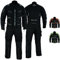 BULLDT Herren Motorradkombi Textilien motorradjacke + Motorradhose inkl. Protektoren, 50/M, Schwarz