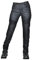 HOMDECR Pantalones vaqueros de moto de corte ajustado para mujer, con protectores de rodilla y cadera, elásticos, ajustados, pantalones de motorista, Negro , S