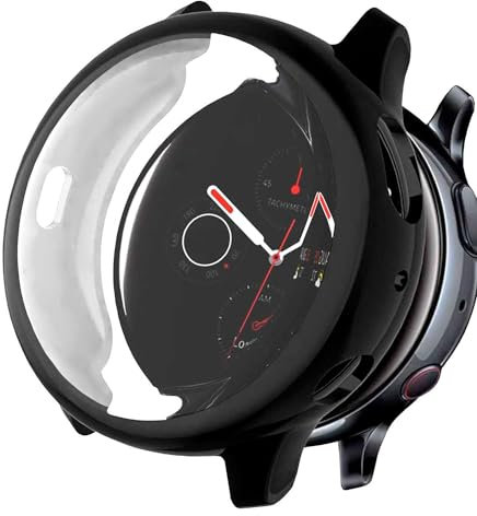 OcioDual Custodia Protettiva in TPU Colore Nero, Compatibile Con GLI Smartwatch Samsung Galaxy Watch Active 2 (40mm), Cover Protettiva Antiurto e Antigraffio