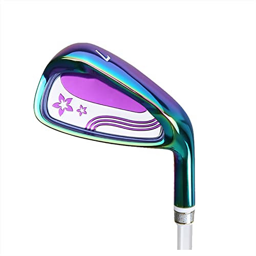 Golfschläger, 7 Eisen-Damen-Golf-Einzelschläger, Edelstahl-/Graphitschaft, für Rechtshänder (Farbe: Graphit)