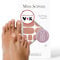 Original Miss Sophie Pedi Wraps I Cookies N Cream Pedicure I 27 ultra-dünne Nagellack-Streifen einfarbig I Für Fußnägel I Hält auf Natur- sowie lackierten, Acryl-, Gel- & Shellac-Nägeln