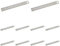 10 Stück 15 cm Edelstahl-Lineal, 15 cm, Metall, gerader Rand, doppelseitig, für Studenten, Bau-Lineal, Schule, Büro, Schreibwaren, Lineal mit Tasche