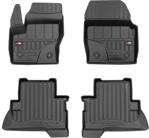 MOTOS Gummimatten Auto Fussmatte passend für Ford Kuga II 2013-2019 Verbessern Sie Ihren Reisekomfort mit Antirutschmatte Auto 3D- Allwetter fußmatten Auto, Schutz vor Verschmutzung