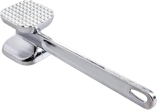 Poundsaver Aluminum Meat Mallet, Meat Tenderizer, Heavy Duty Meat Mallet, Meat Hammer with Comfortable Grip, Metal Meat Pounder, Steak Beef Chicken Hammer Kitchen Tool (Large)