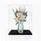 Acryl-Vitrine Box kompatibel Lego 10280 Bouquet of Roses Modell, Schutz, staubdichte Vitrine Geschenkmodell, transparent, kompatibel mit Lego (nur Vitrine) (3 mm)