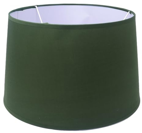 Lampenschirm aus Stoff H 21.5 x Ø 34 cm für E14/E27 Fassungen (grün)