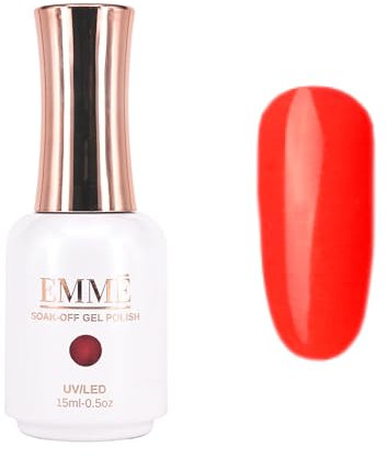 CÔEM - Premium Gel UV Nagellack langanhaltend für UV-Lampe - Gellack Shellac über 400 Farben - Professioneller Look - Nail Polish schnelltrocknend & stark deckend - Gelnagellack 15ml GP193 hellrot