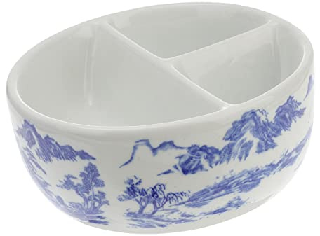 SHINEOFI Ceramic Palette Mixing Tray for Paint Pallet Brush Washing Saucer Pigment Tray for Ink Mixing and Water Colour Pan Use