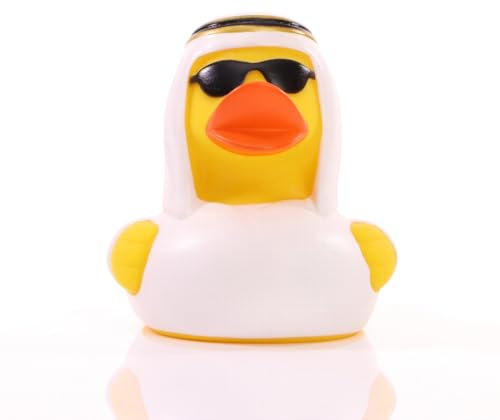 Scheich - Quietscheente - Badeente - ca. 8 cm gross