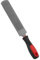 QWORK® Escofina para pezuñas de Doble Cara de 200 mm de Acero al Carbono con Mango de Goma - Herramienta para herrador