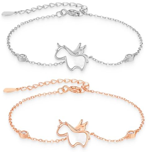 2 pièces Bracelets d'humeur Pour Enfants, Bracelet d'ambiance pour Fille, Bracelet de licorne, pour Cadeau Anniversaire de Fête
