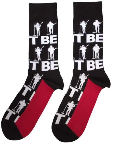 Rock Off officially licensed products The Beatles Let It Be Silhouettes Repeat Ankle Socks One Size