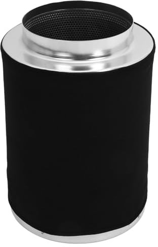 OFFSCH Activated Charcoal Air Filter for Inline Duct Fan Grow Tent, 8 Inch Cylinder Strainer with Charcoal for Hydroponic Plant Ventilation
