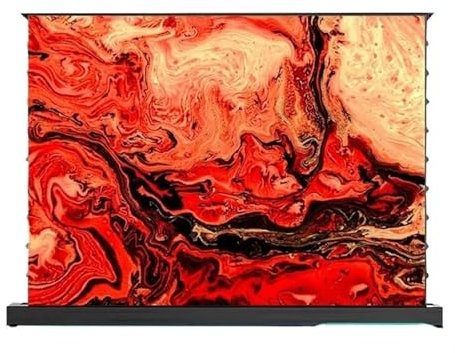 CQJJXKYC screen Electric Floor Rising Screen Black Crystal Fabric For UST Laser Projector 92-120 Inch Anti-Light ALR smart home(92 inch)
