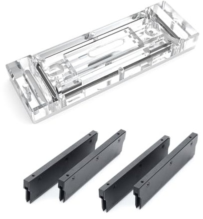 ISKDJBJG RAM Water Cooler Memory Block Memory Water Cooling Block Kits LRC2.0 RGB Two Armor Block Maximum Support 4 RAM