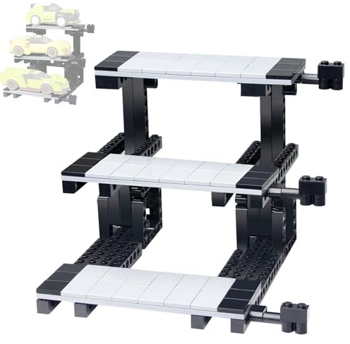 Cabeeskii Support d'affichage Compatibilité avec Lego Speed Champion Cars, Support de Voiture Miniature 3 Couches, pour l'affichage de la Collection de Voitures(sans Voitures)