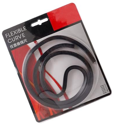 WLNEXT Kurvenlineal, flexibles Kurvenlineal, biegbares Lineal, flexibles Lineal, Zeichnen, Nählineal, 30 cm/40 cm/50 cm/60 cm/75 cm/90 cm zum Zeichnen