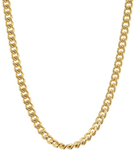 Goldkette Panzerkette Breite 1,7mm - 333-8 Karat Gold, Kettenlänge:38 cm Kindergröße