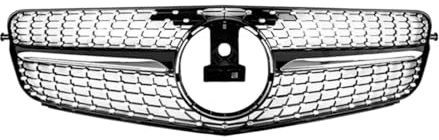 Kühlergrill Für Benz C-Klasse W204 C204 C180 C200 C250 C300 2007 2008 2009–2014 Frontmaske Grille Grill Mesh Grid Tuning Zubehör Facelift Front Kühlergrill(Diamond Glossy Black)