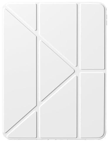 A-BEAUTY Funda Compatible con Samsung Galaxy Tab S6 Lite 10.4-Pulgadas 2024/2022/2020 con S Pen Soporte, Antichoque Carcasa Translúcida, Soporte de Y 6 en 1, Auto-Sueño/Estela, Blanco