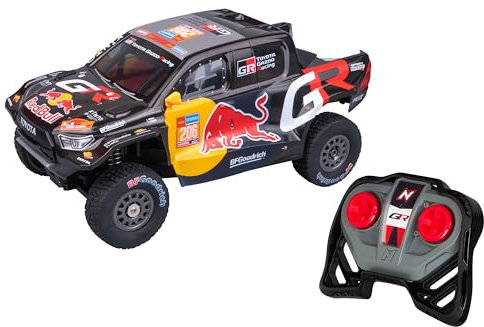 Nikko Pro Trucks Toyota Dakar Redbull 2024 – Voiture Télécommandée 1:12 – Tout-Terrain Étanche – 14 km/h – Recharge USB-C – Dès 6 Ans – Piles Incluses