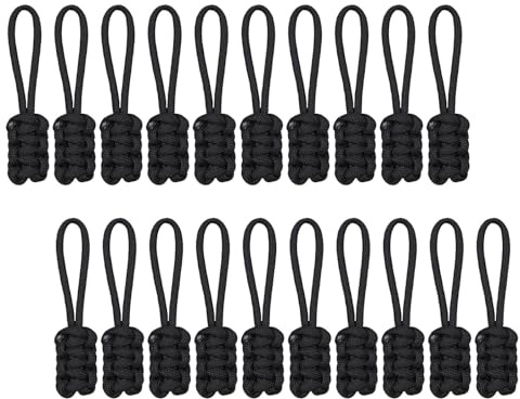 Yardwe 20stücke Reißverschlussverlängerungsschnur Nylon Ersatz für Reißverschluss-schieber Rucksäcke Koffer Taschen Jacken Passend Reparatur Einfach Montieren