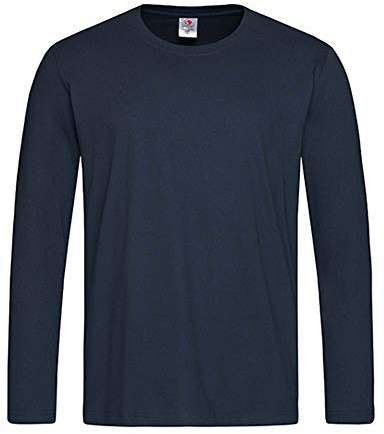 Stedman Apparel ST2500 klassisches Herren-T-Shirt, langärmlig, Blau (Blue Midnight), Größe XXL