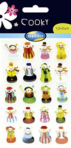 Maildor MALIDOR 17,5 x 9 x 0,1 cm Kunststoff Cooky Schneemann Aufkleber