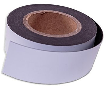 Kennzeichnungsbänder Magnetbandrolle, 10 m, 30 mm hoch, Weiß