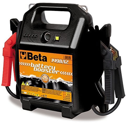Beta 1498/12 Avviatore Batterie Auto Portatile 12V Portatile con Cavi Avviamento e Pinze Isolate