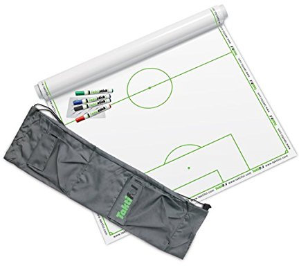 Taktifol Set Fußball mit 25 Blatt (1 Rolle), 4 Stiften, Reinigungstuch und Tragetasche