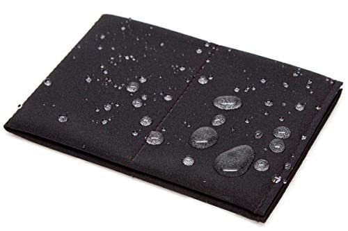 SlimFold Softshell-Geldbörse Mit RFID-Schutz - Schwarz Mit Schwarzer Naht (Original-SS-RFID)