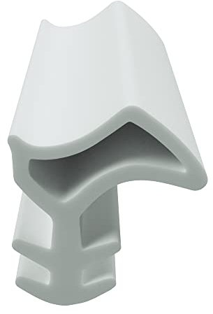 DIWARO® Stahlzargen-Dichtung SZ077 | weiß, braun oder grau | 5 lfm für Haus- und Innentüren. Zum Schallschutz und abdichten der Tür. Bestehend aus TPE (Thermoplastischen Elastomer) (weiß)